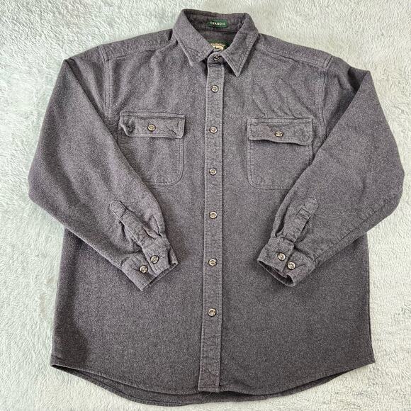 Stillwater Supply Co Vintage Chamois Gray Heavy Flannel Shirt Men's size XL - Picture 1 of 7